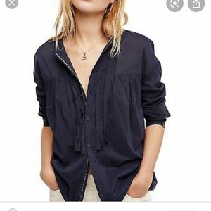 Great Condition Free People Breezy Button Down